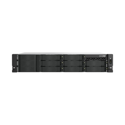 QNAP 2U 8-Bay short depth rackmount NAS/iSCSI IP-SAN, Intel Atom C5125 8C 2.8GHz, 8GB RAM, Single 250W PSU TS-855EU-8G-US