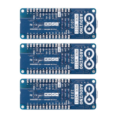 The Arduino MKR WiFi 1010 is designed for WiFi-based IoT applications, offering reliable wireless connectivity and advanced features.
