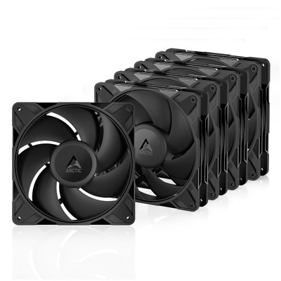 The Arctic P14 Pro PST PWM 5-pack offers high static pressure and airflow with 140 mm fans spinning up to 2500 RPM for top-tier cooling performance.