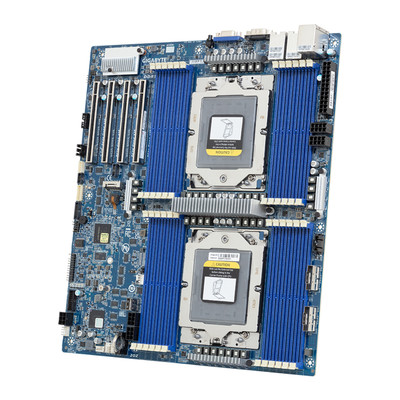 The Gigabyte MZ73-LM1 supports dual AMD EPYC 9005/9004 series processors, delivering powerful performance for enterprise and data center workloads.