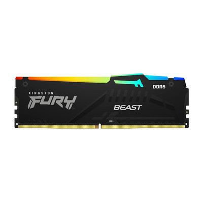 Kingston Fury Beast RGB 16GB DDR5 delivers ultra-fast 6000MT/s performance for gaming and high-performance computing.