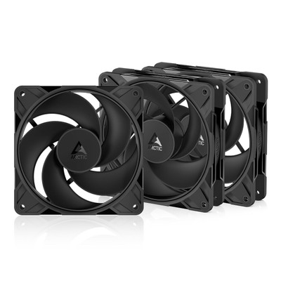 Arctic P12 Pro Reverse PWM | 120 mm | 3000 rpm | 4-Pin Case Fan with Cable Splitter | 3 Pieces ACFAN00332A