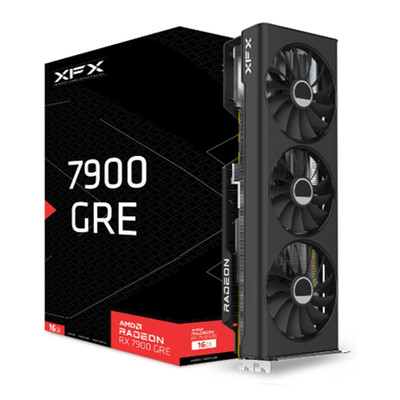 XFX Radeon RX 7900GRE Gaming Graphics Card with 16GB GDDR6, AMD RDNA 3 RX-79GMERCB9