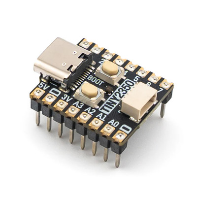 Pimoroni Tiny 2350 - 4MB Headered postage stamp sized RP2350 development board with a USB-C connection PIM766