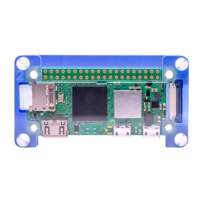 Pimoroni Pibow Zero 2 W case, in calming violet waters-ocean blue, purple PIM595