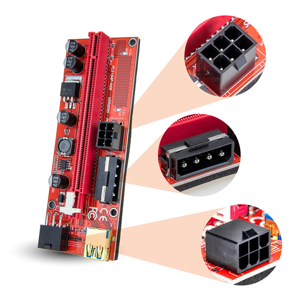 AAAwave PCIE Riser VER 009S 1x to 16x Graphic Extension for
