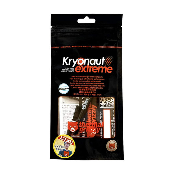 Thermal Grizzly Kryonaut Extreme Thermal Paste, 2g (4260711990052)