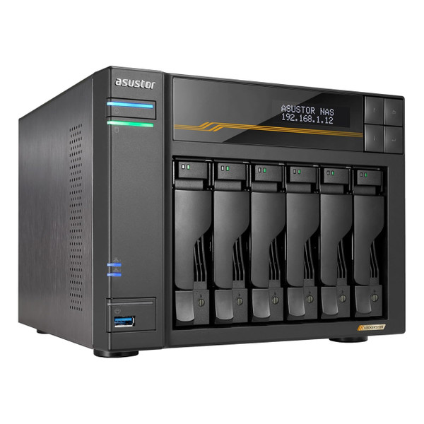 専用　asustor LOCKERSTOR 6Gen2 AS6706T NAS Asustor Lockerstor 6 Gen3 6 Bay NAS, Quad-Core 2.3GHz, 2x