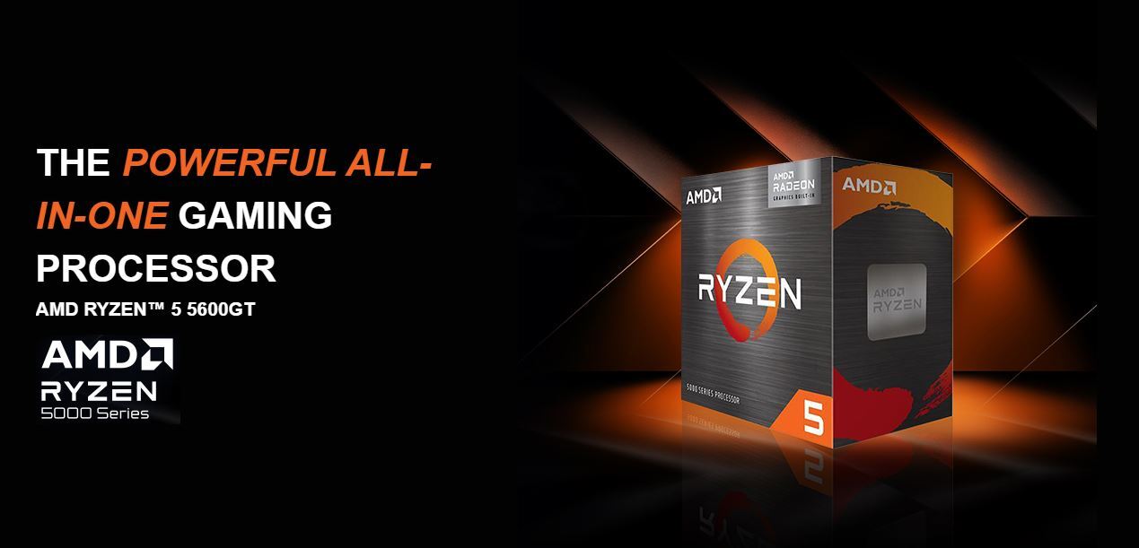 AMD Ryzen 5 5600GT 6-Core 12-Thread CPU Desktop Processor 100