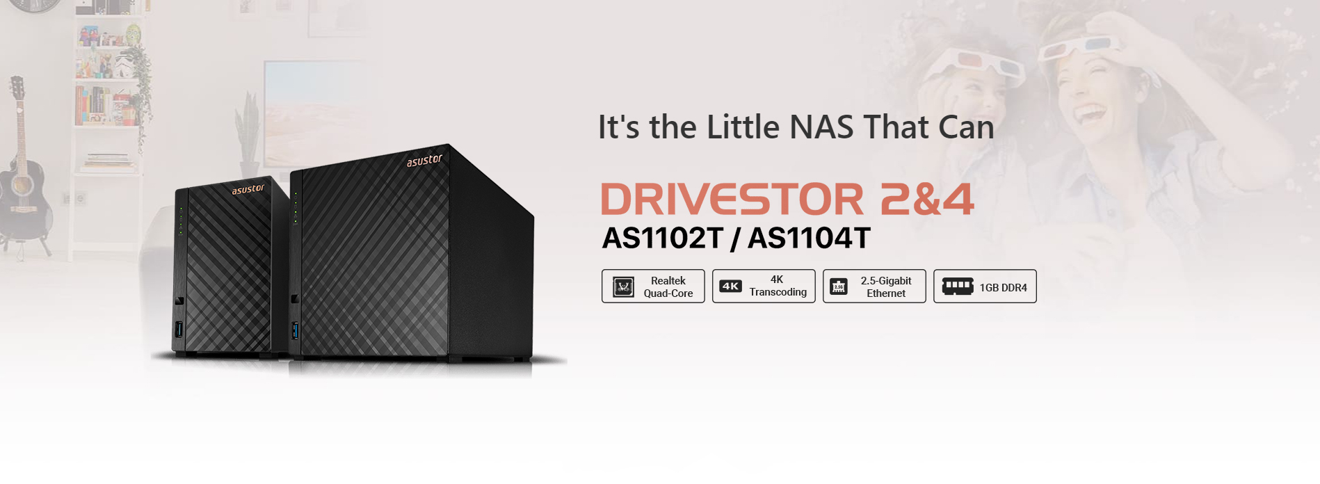 ASUSTOR Drivestor 2 and Drivestor 4 Pro Gen2 NAS storage - Geeky