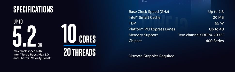 10th Generation Intel® Core™ i9 Processors