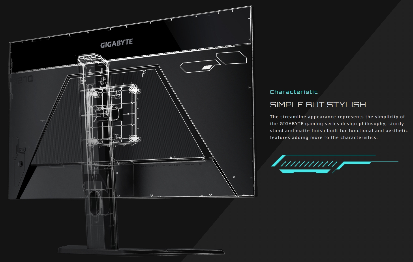 GIGABYTE M27Q-X 27 240Hz 1440P KVM Gaming Monitor, 2560 x 1440 SS IPS  Display, 1ms (GTG) Response Time, 92% DCI-P3, 1x Display Port 1.4, 2x HDMI  2.0, 2x USB 3.0, 1x USB