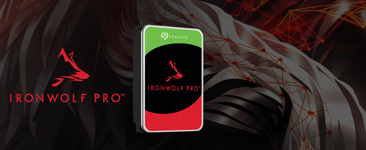 IronWolf Pro drives are engineered to deliver 24×7 performance, reliability, and dependability in multi-bay, multi-user commercial and enterprise RAID storage solutions. Total peace of mind with complimentary 3-year Rescue Data Recovery Services and IronWolf Health Management.