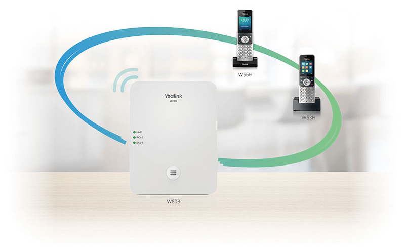 Seamless compatibility with Yealink W80B DECT Base