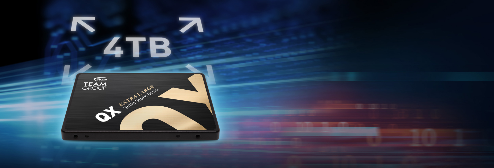 TEAMGROUP QX 2TB 3D NAND QLC 2.5 Inch SATA III Internal Solid