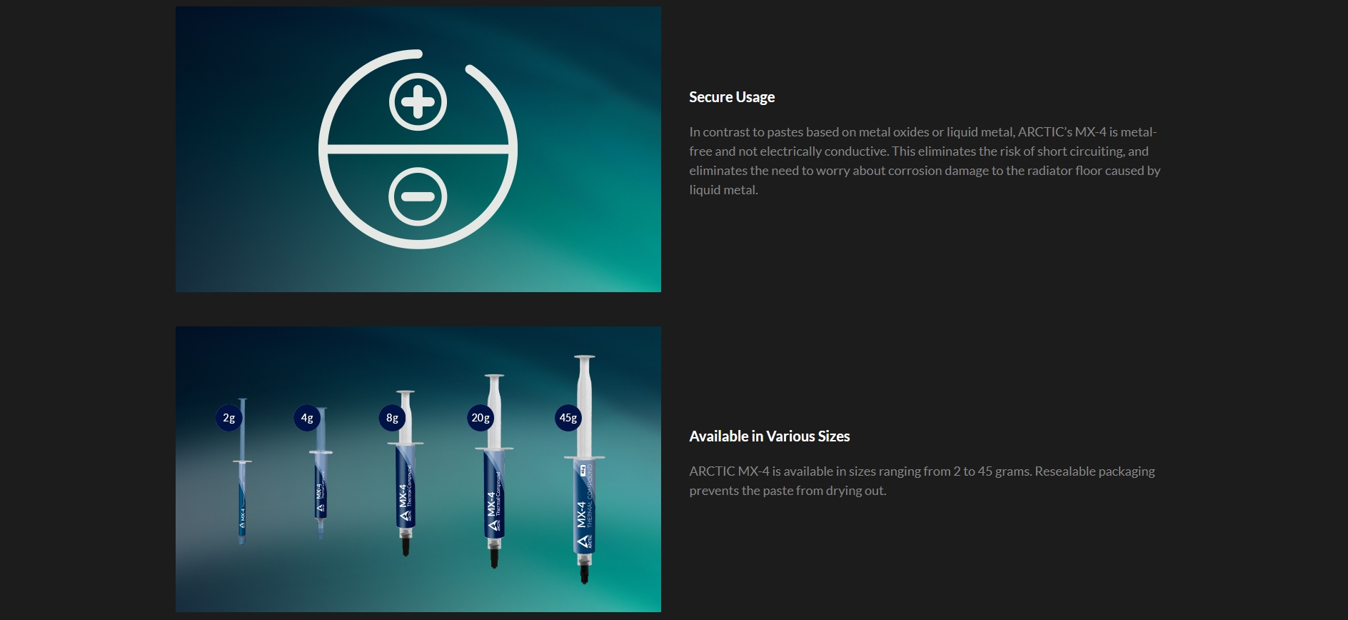 ARCTIC MX-4 (4 Grams) - Thermal Compound Paste, Carbon Based High  Performance - NabCooling