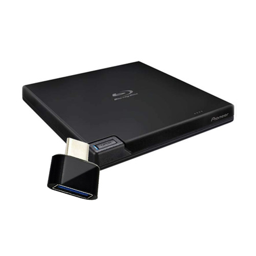 Pioneer 6x Slim Portable USB 3.0 BD/DVD/CD Burner BDRXD07B