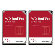 WD 16TB WD Red Pro NAS Internal Hard Drive HDD WD161KFGX (Pack of 2)