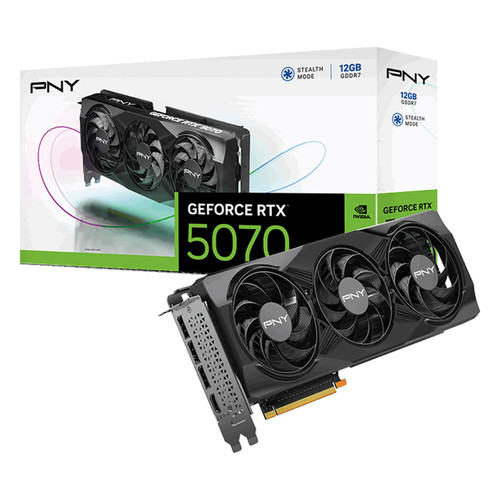 PNY NVIDIA GeForce RTX 5070 Triple Fan Graphic Card