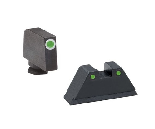 Ameriglo: Glock 1XL Suppressor Sight Set (.315" Tritium-White Front/.394" Tritium-Black Rear) GL-152