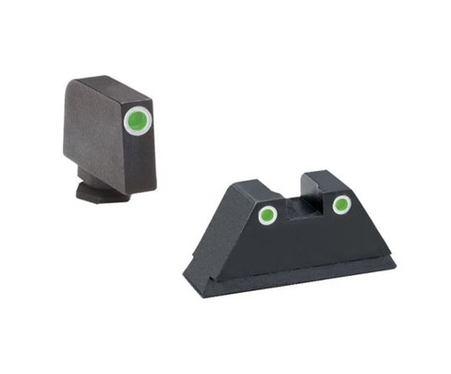 Ameriglo: Glock 2XL Suppressor Sight Set (.350" Tritium White Front/.429" Tritium White Rear) GL-330