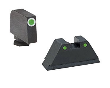 Ameriglo: Glock 2XL Suppressor Sight Set (.350" Tritium White Front/.429" Tritium Black Rear) GTR-209_GL-112-350
