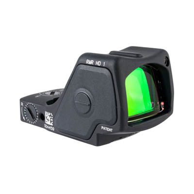 Trijicon RMR HD: Adjustable LED Sight- 1 MOA Red Dot/55 MOA Selectable Circle RMHD1-C-3200001