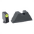 Ameriglo Glock Suppressor Sight Set Tritium Lumi-Green Front / Black Rear GL-611