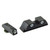 Trijicon Bright & Tough Night Sights: Large Frame (White Outline/Green Tritium) GL04