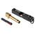 Battle Werx Dual Ported Battle Slide Complete Slide Assembly for Glock 19, 19x, 45 compatible with Gen 5, Model V, and Gen 6 Aimpoint COA Optic Ready with ABA Sight Set