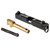 Battle Werx Dual Ported Battle Slide Complete Slide Assembly for Glock 19, 19x, 45 compatible with Gen 5, Model V, and Gen 6 RMR 507c Optic Ready with ABA Sight Set