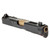 Battle Werx Dual Ported Battle Slide Complete Slide Assembly for Glock 19, 19x, 45 compatible with Gen 5, Model V, and Gen 6 RMR 507c Optic Ready with ABA Sight Set