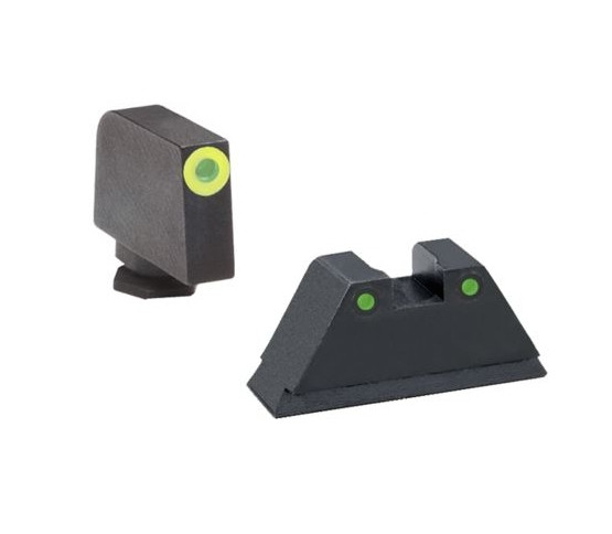 Ameriglo: Glock 1XL Suppressor Sight Set (.315" Tritium Lumi-Green Front/.394" Tritium Black Rear) GL-252