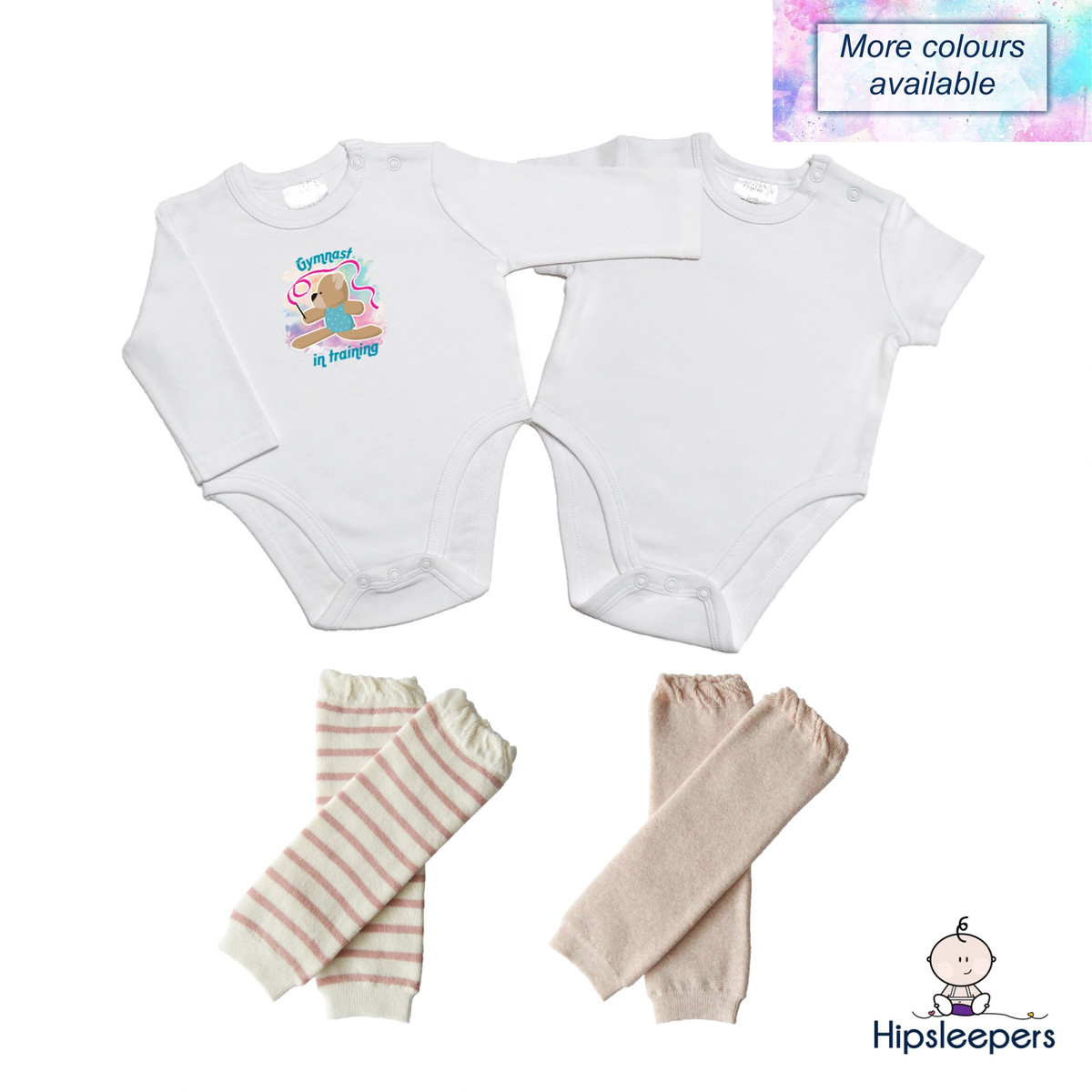 Hip Dysplasia Onesies and Legwarmers Package