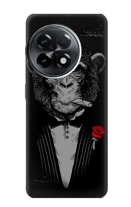 W3167 Funny Monkey God Father Funda Carcasa Case y Caso Del Tirón Funda para OnePlus 11R