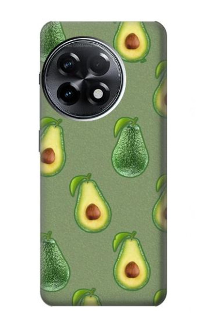 W3285 Avocado Fruit Pattern Funda Carcasa Case y Caso Del Tirón Funda para OnePlus 11R