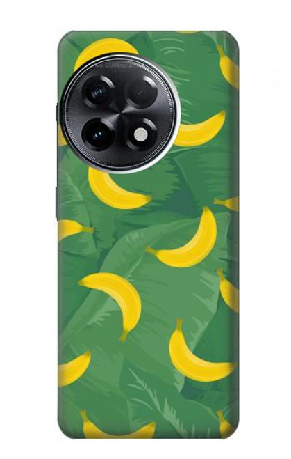 W3286 Banana Fruit Pattern Funda Carcasa Case y Caso Del Tirón Funda para OnePlus 11R