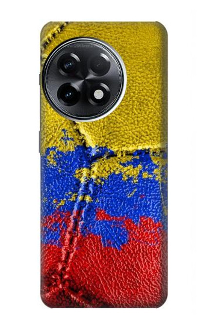 W3306 Colombia Flag Vintage Football Graphic Funda Carcasa Case y Caso Del Tirón Funda para OnePlus 11R