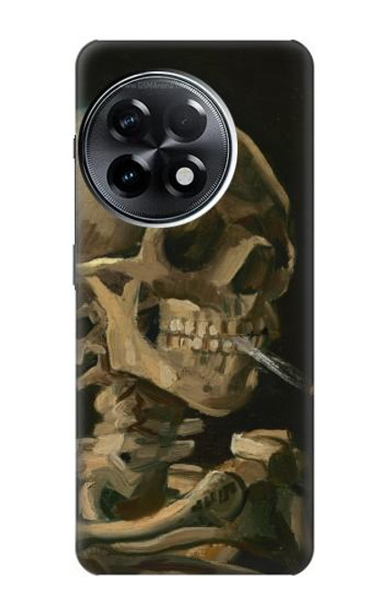 W3358 Vincent Van Gogh Skeleton Cigarette Funda Carcasa Case y Caso Del Tirón Funda para OnePlus 11R