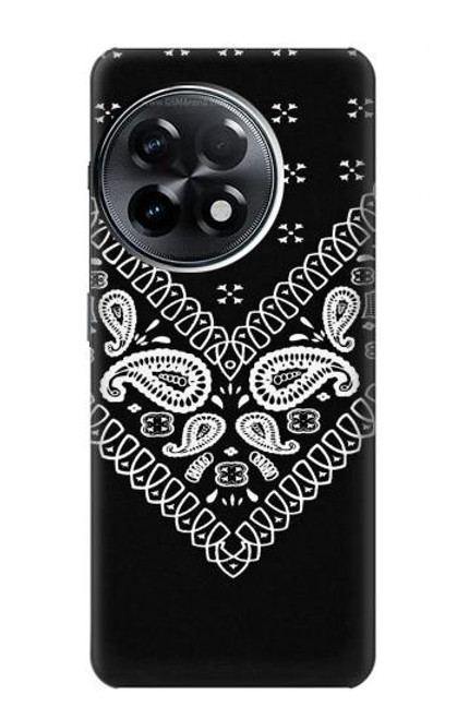 W3363 Bandana Black Pattern Funda Carcasa Case y Caso Del Tirón Funda para OnePlus 11R