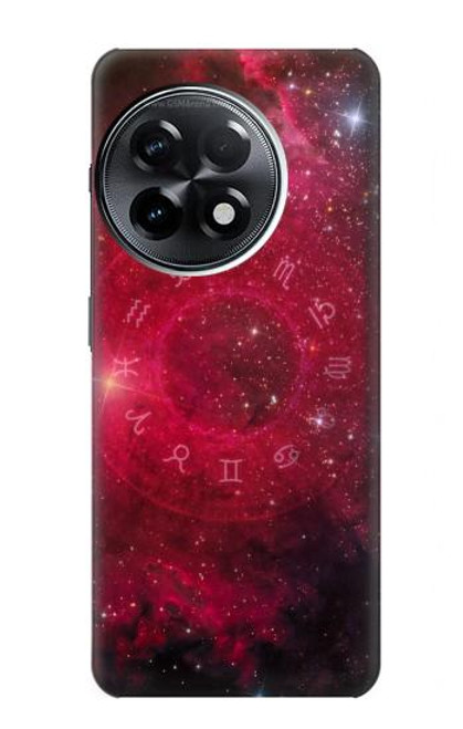 W3368 Zodiac Red Galaxy Funda Carcasa Case y Caso Del Tirón Funda para OnePlus 11R