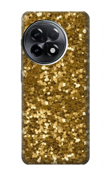 W3388 Gold Glitter Graphic Print Funda Carcasa Case y Caso Del Tirón Funda para OnePlus 11R