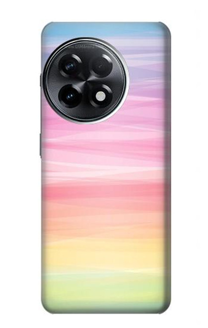 W3507 Colorful Rainbow Pastel Funda Carcasa Case y Caso Del Tirón Funda para OnePlus 11R