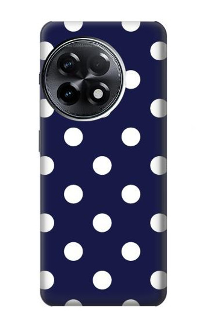 W3533 Blue Polka Dot Funda Carcasa Case y Caso Del Tirón Funda para OnePlus 11R