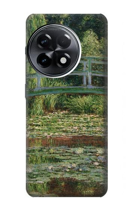 W3674 Claude Monet Footbridge and Water Lily Pool Funda Carcasa Case y Caso Del Tirón Funda para OnePlus 11R