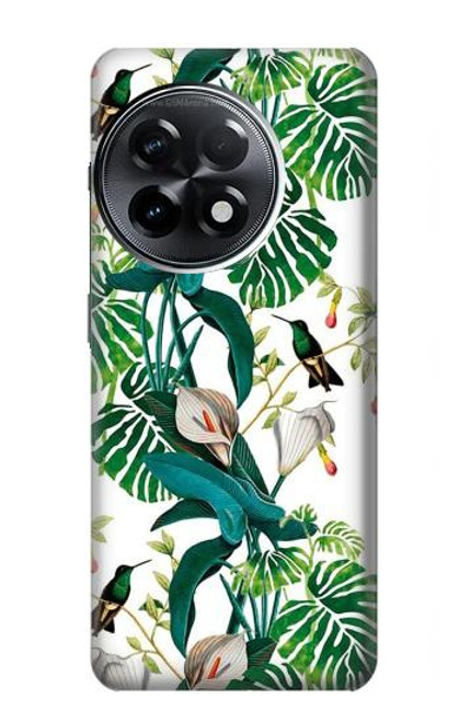 W3697 Leaf Life Birds Funda Carcasa Case y Caso Del Tirón Funda para OnePlus 11R