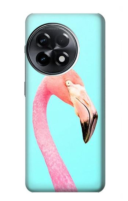 W3708 Pink Flamingo Funda Carcasa Case y Caso Del Tirón Funda para OnePlus 11R