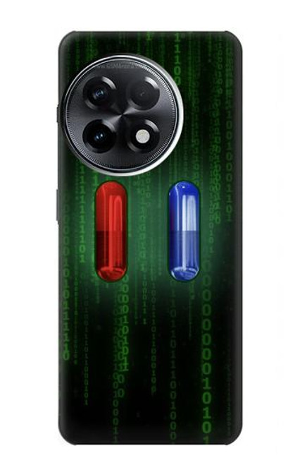 W3816 Red Pill Blue Pill Capsule Funda Carcasa Case y Caso Del Tirón Funda para OnePlus 11R
