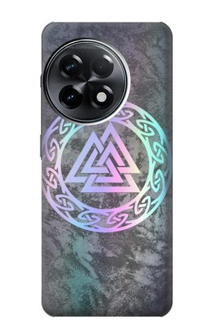 W3833 Valknut Odin Wotans Knot Hrungnir Heart Funda Carcasa Case y Caso Del Tirón Funda para OnePlus 11R