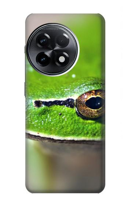 W3845 Green frog Funda Carcasa Case y Caso Del Tirón Funda para OnePlus 11R